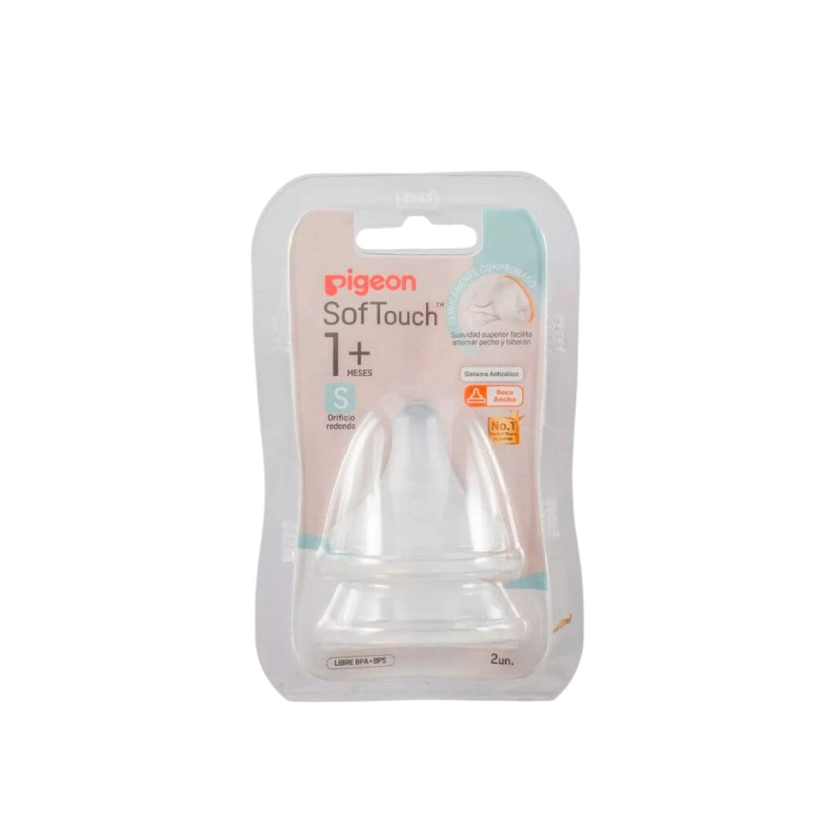 Tetina e Repuesto Softouch Talla S (1+) 2 Und