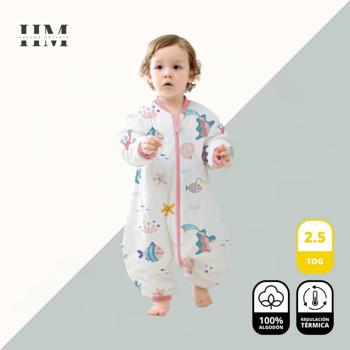 Saquito de Dormir Sueño Seguro /Nueva Colección / Tipo Enterito / TOG 2.5 /